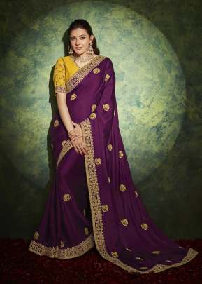 Aaliya Fancy Fabric With Stitched Border saree 5202