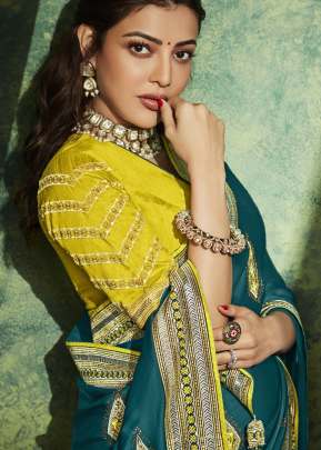 Aaliya Fancy Fabric With Stitched Border saree 5204