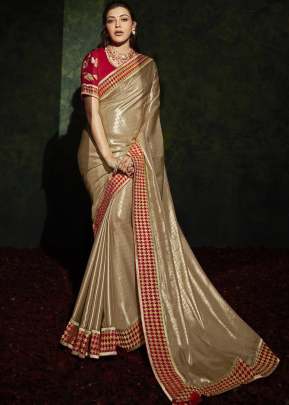 Aaliya Fancy Fabric With Stitched Border saree 5208