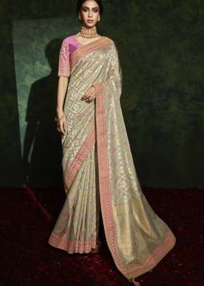 Aaliya Fancy Fabric With Stitched Border saree 5209