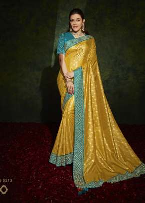 Aaliya Fancy Fabric With Stitched Border saree 5213