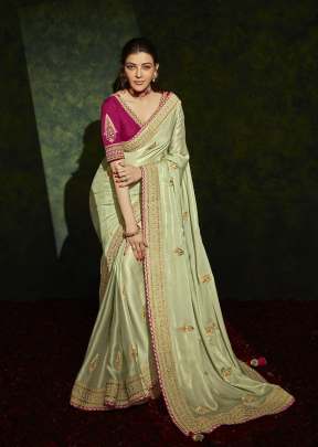 Aaliya Fancy Fabric With Stitched Border saree 5214