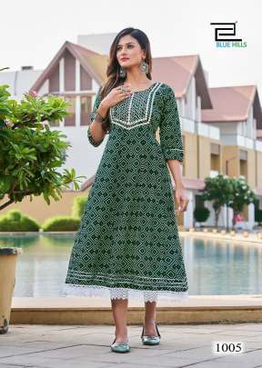 Savaan  Green  Bandhani Gown