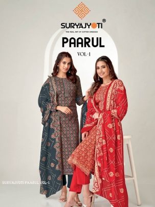 Exclusive New Suryajyoti Paarul Vol 1 Cotton Dress Material