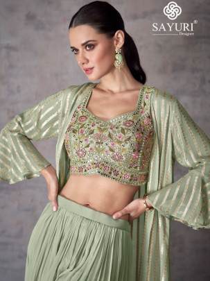 Sayuri Presents Kashvi 5466 Series Indo Western Dress-Pista 5468