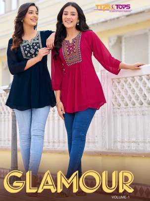 tips and tops glamour vol 1 western georgette tunic tops by fab funda