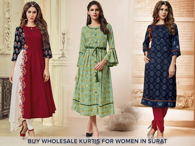 Where can I buy a wholesale kurtis for women in Surat?