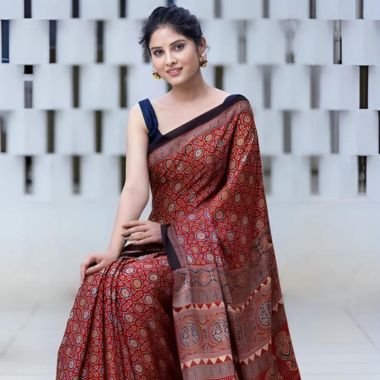 Ajrakh Sarees