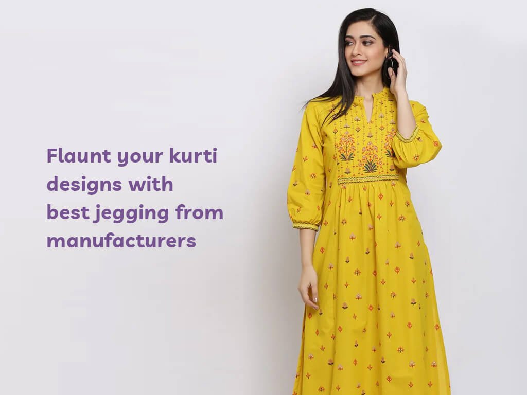 Buy Baiguni Loose Kurta With Gathered Pants Sets of 3 for Women