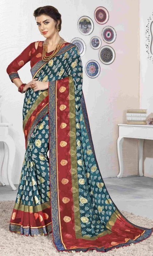 Prints Style brasso sarees