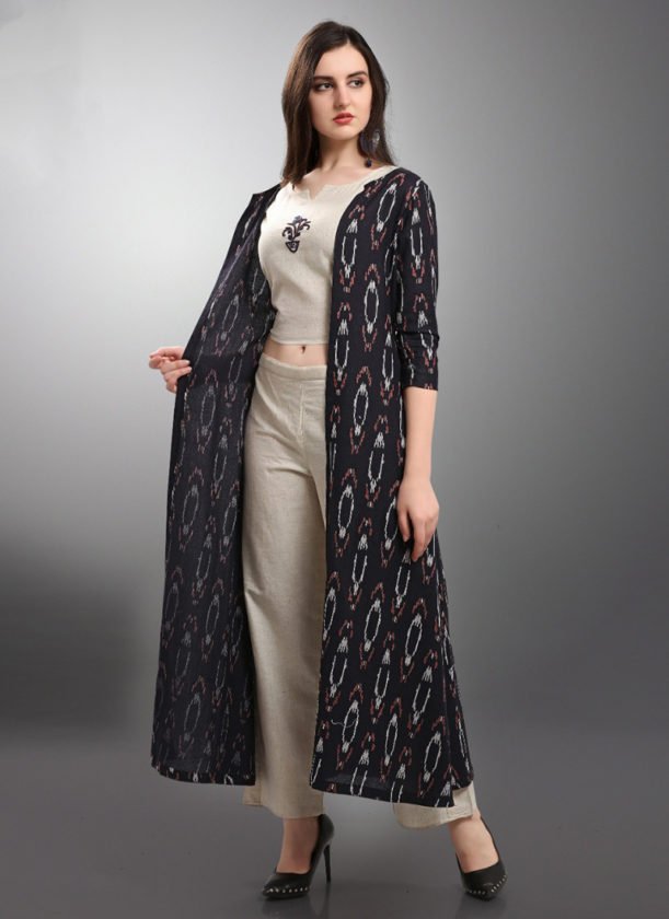 Overcoated Khadi Shrug