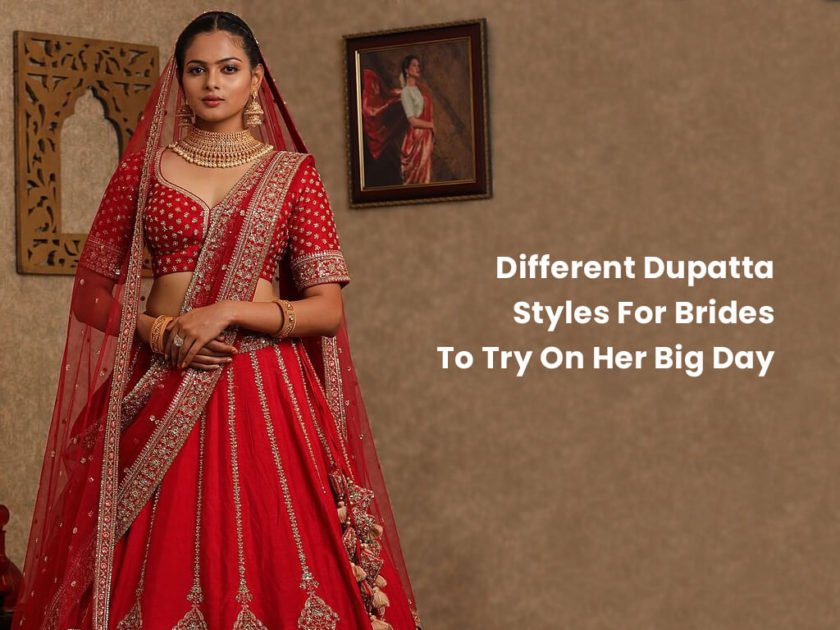 Dupatta Styles for Brides