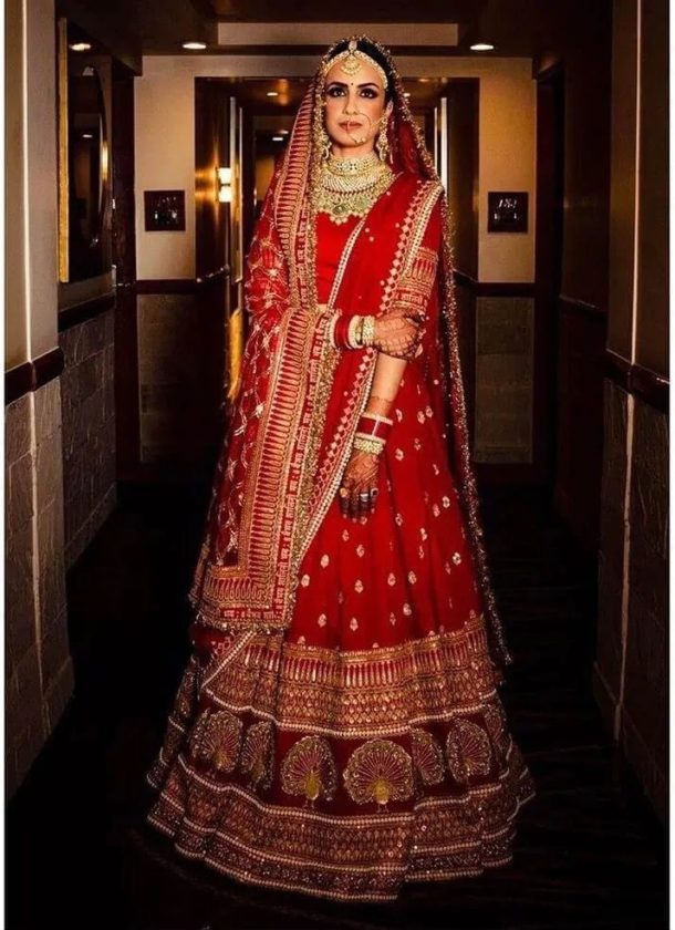 Double Dupatta Style for bride