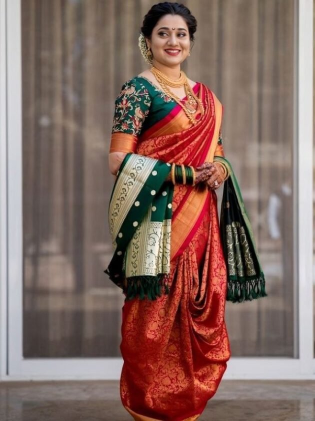 Nauvari Sarees Draping Style