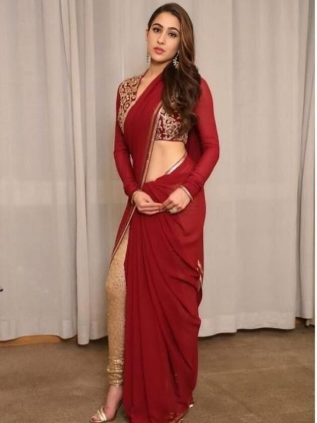 Sara Ali Khan in Saree Draping Styles