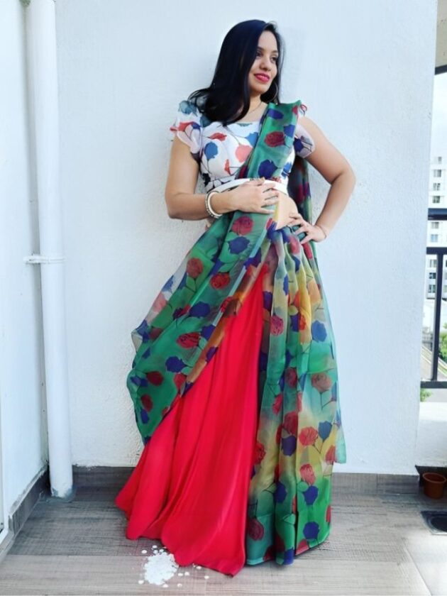 The Boho Skirt Blouse Style Saree Drape