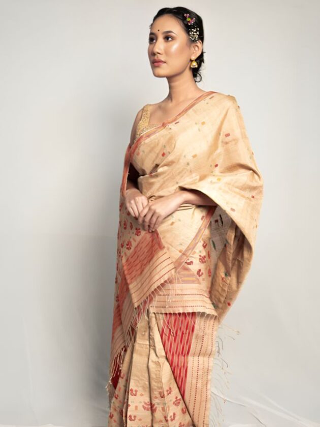 Traditional Assam Sarees Draping Style