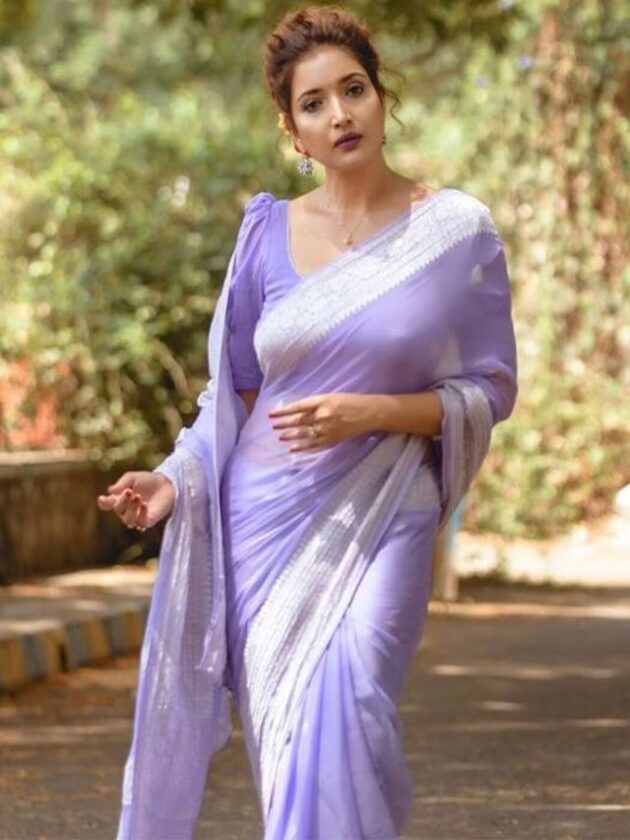 Lavender Saree colors for summer