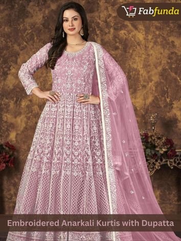 embroidered-anarkali-kurtis-with-dupatta