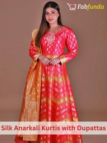 silk-anarkali-kurtis-with-dupattas