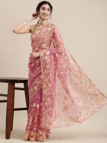 Designer Organza Saree for Wedding Season