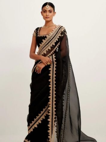 Georgette Organza Sarees for wedding season