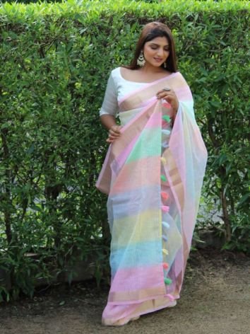 Nylon Organza Sarees for wedding season