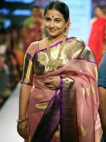 Vidya Balan's Kanchi Organza Saree for wedding season