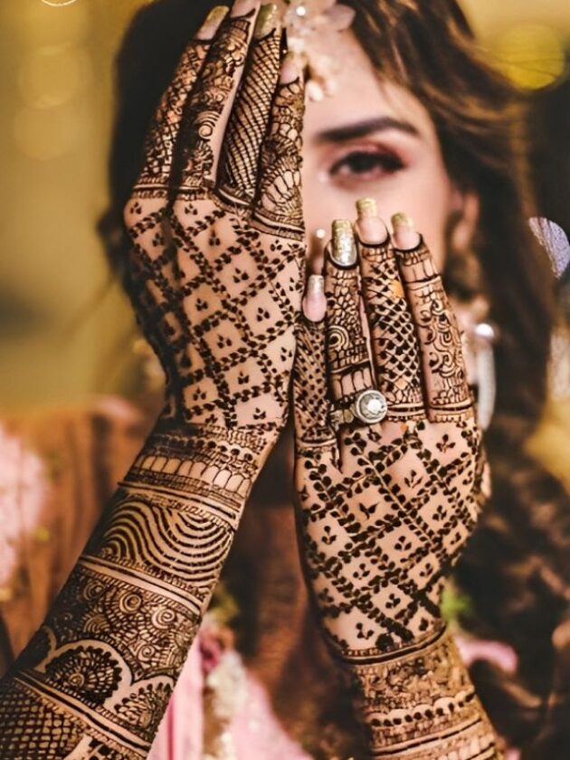 Bridal Jaali mehendi designs For wedding