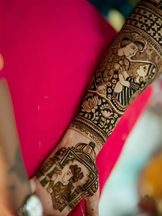 Palki bridal Mehendi designs For wedding