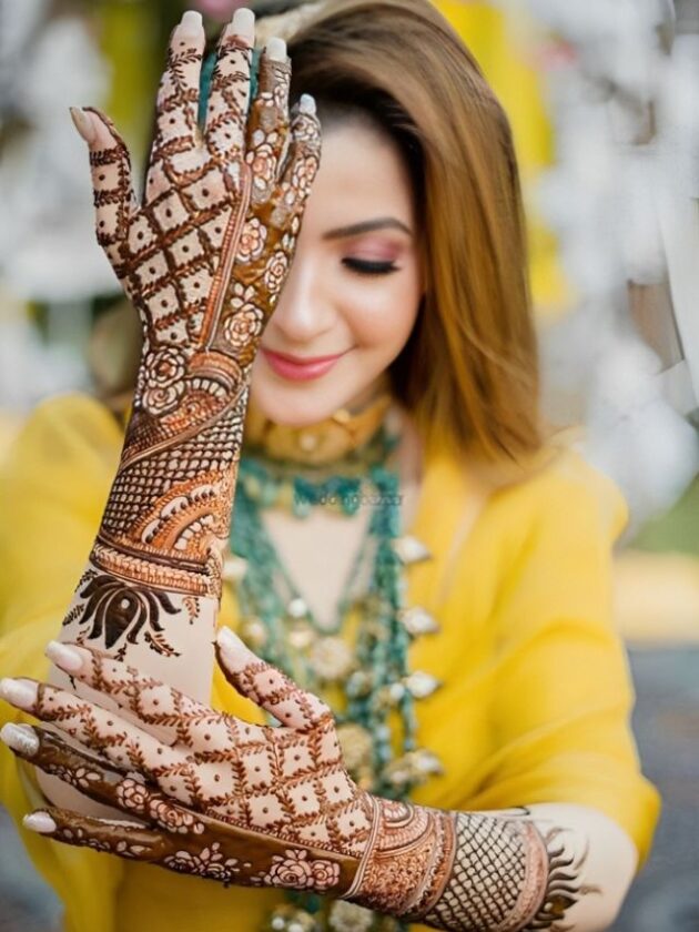 Traditional mehendi design For wedding
