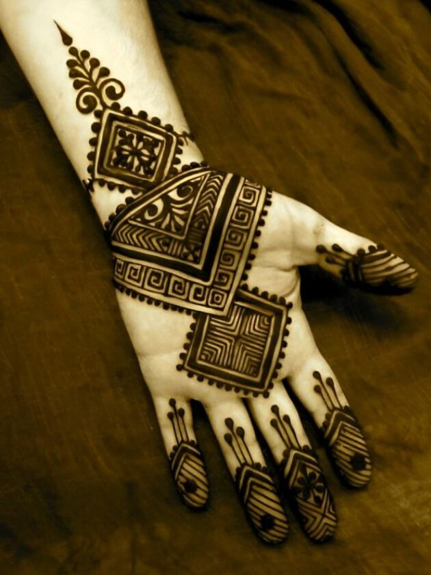 Tribal mehndi patterns For wedding
