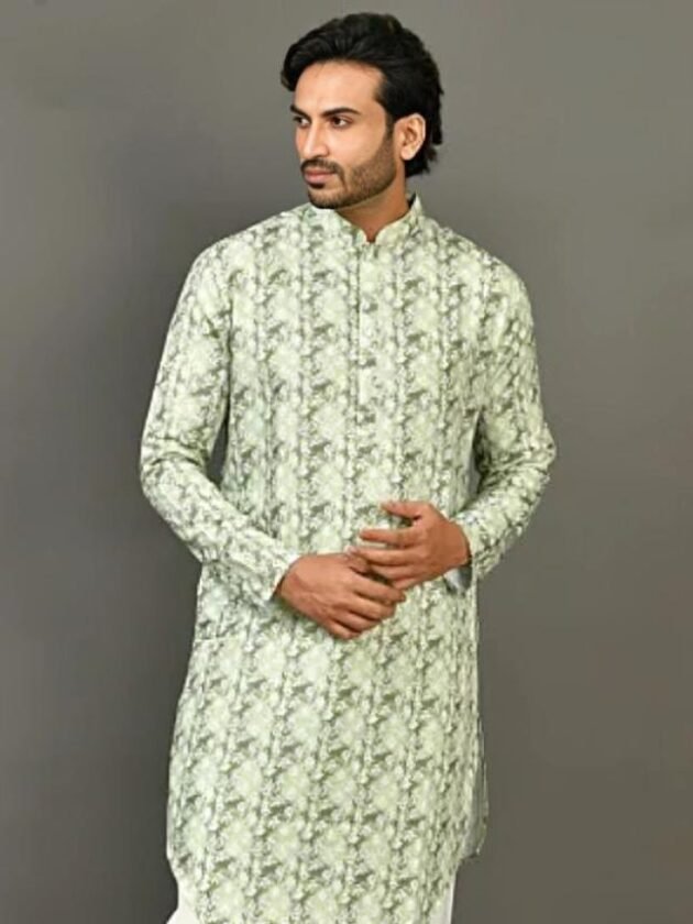 Printed Linen Kurtas Printed Linen Kurtas