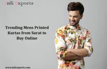 Mens Printed Kurtas from Surat