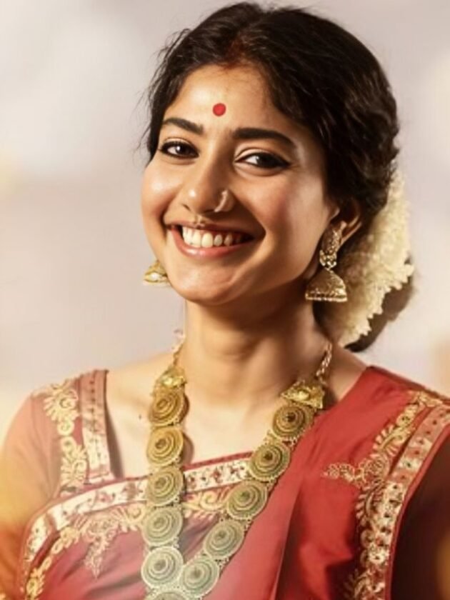 Sai Pallavi in Red Silk Kanjivaram Saree Sai Pallavi in Red Silk Kanjivaram Saree
