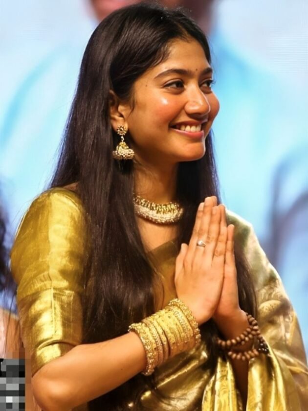 Sai Pallavi in Royal Golden Colour Saree Sai Pallavi in Royal Golden Colour Saree