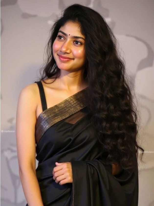 Sai Pallavi in plain black saree Sai Pallavi in plain black saree