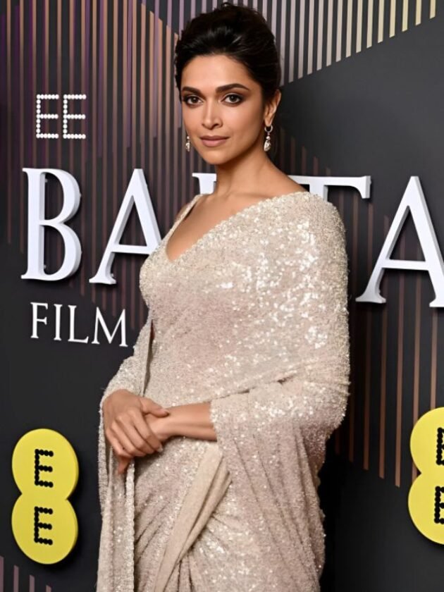 Deepika Padukone in Sequin Saree