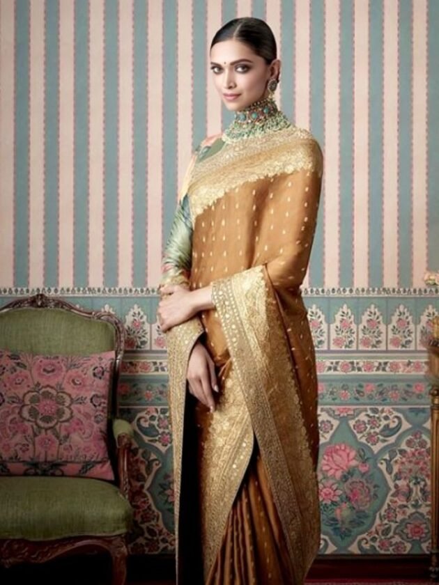 Deepika in Sabyasachi Banarasi Saree