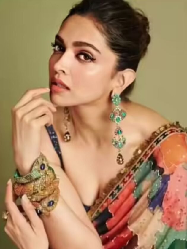 Deepika’s Multi Color Digital printed Saree