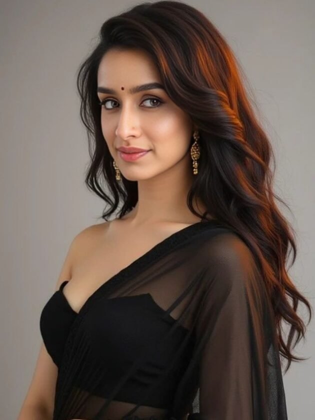 Shraddha Kapoor in Black Color Saree