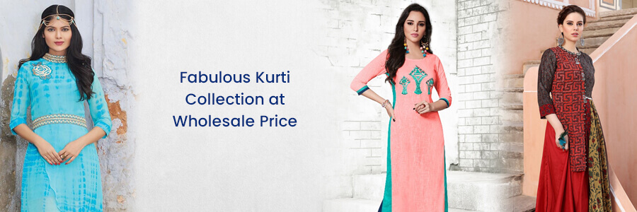 Buy kurtis online at Best wholesale price in Surat from Fabfunda ...