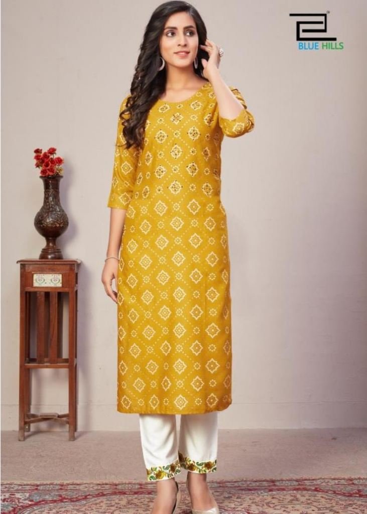 Pink Readymade Bandhej Printed Anarkali Kurti In Silk Latest 832KR01