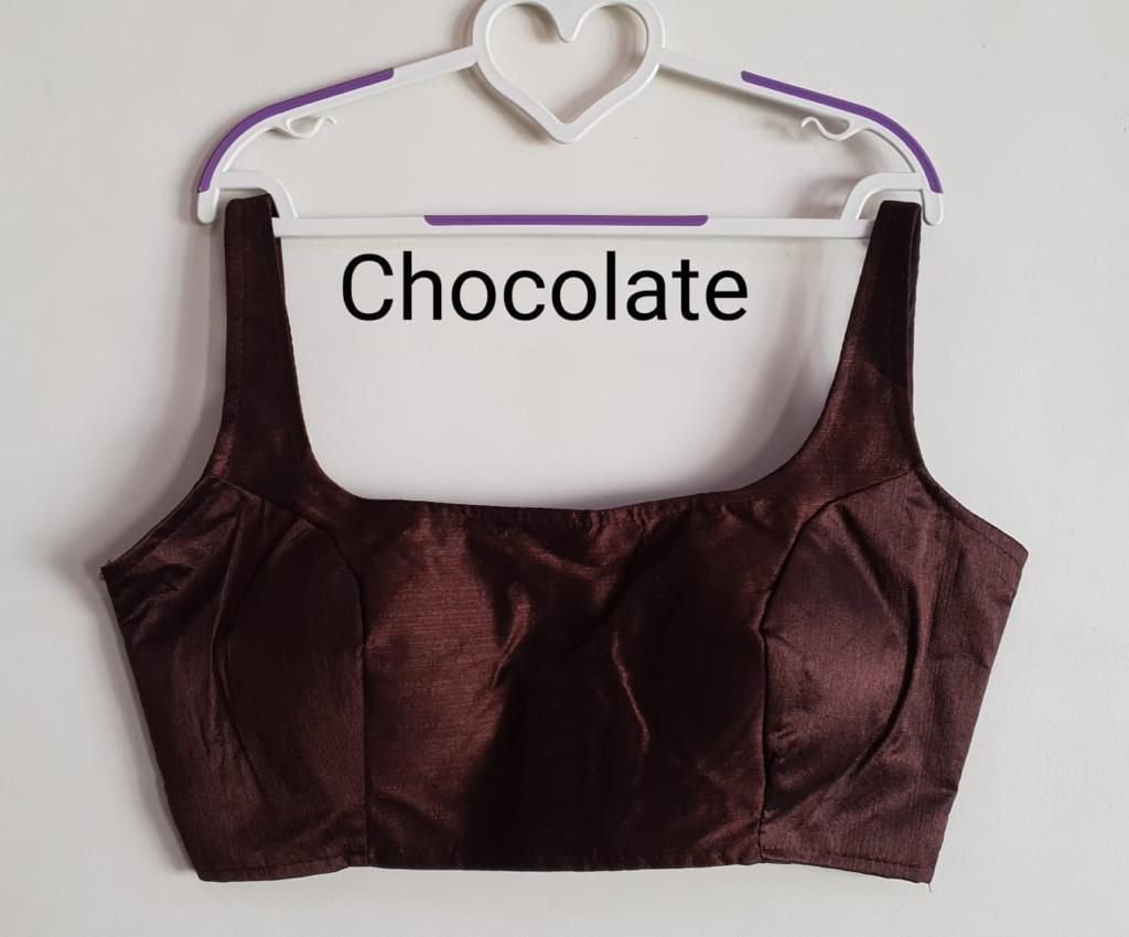 Fancy Silk Coffee Color Blouse