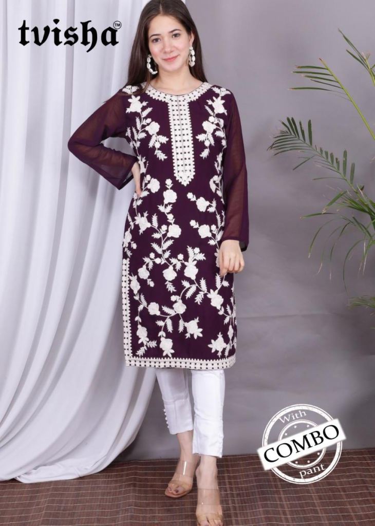 Combo Set of 8 Cotton Elegance Sequin-Infused Chikan Kurti and Digital –  Inayakhan Shop