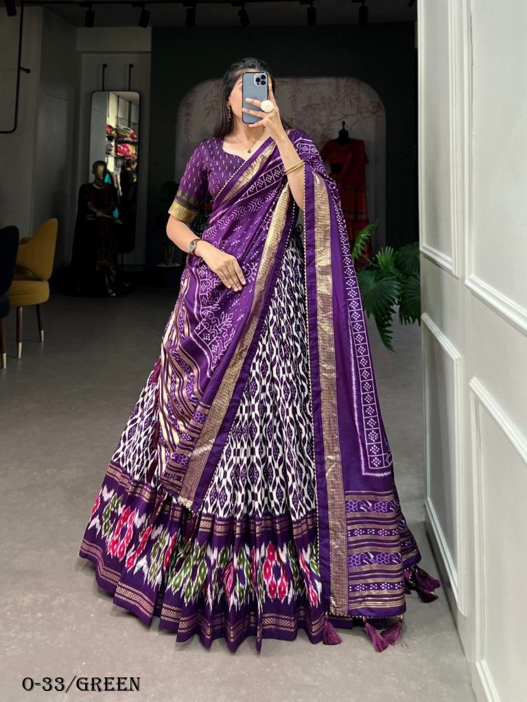 Stylish New Green Lehenga Choli With Dupatta