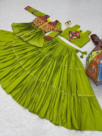 9 Meter Flair Lehenga Choli for Navratri Festival