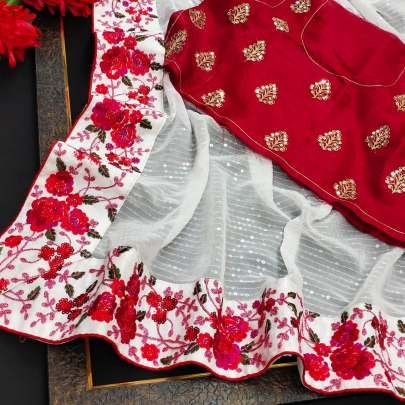 Aalisha fancy sequence saree