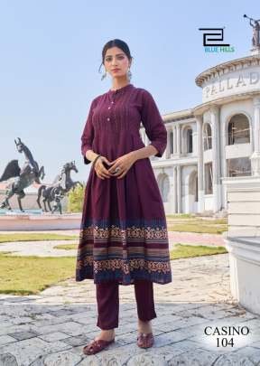 Casino  kurti with pent