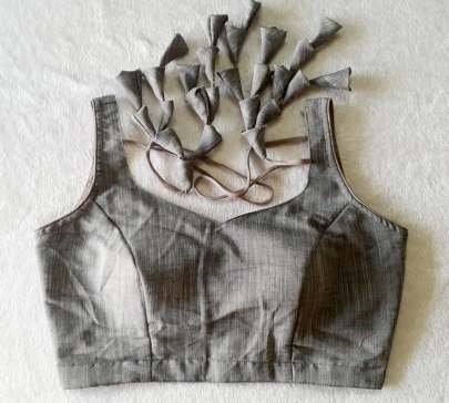 GRAY   COLOUR  BLOUSE